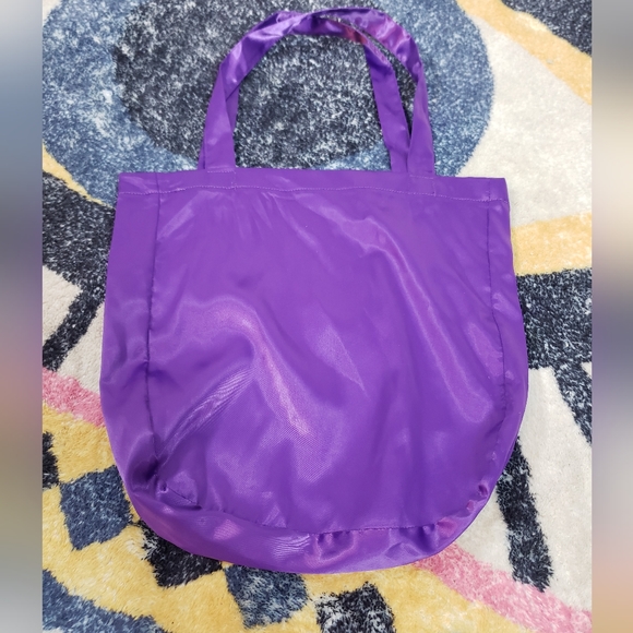Fashion Brand Company Small Purple Satin Tote Bag - Picture 2 of 2